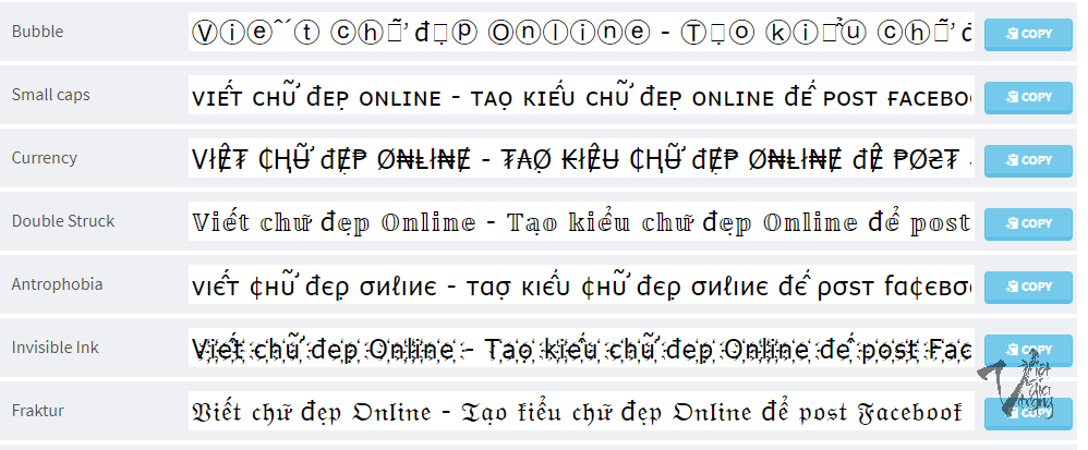 Thay đổi chuyển đổi font chữ việt online qua web hoàn toàn miễn phí