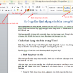 định dạng văn bản trong Word