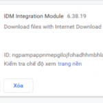 bật idm trên chrome