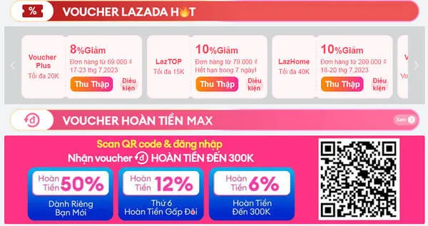 mã Lazada tháng 10