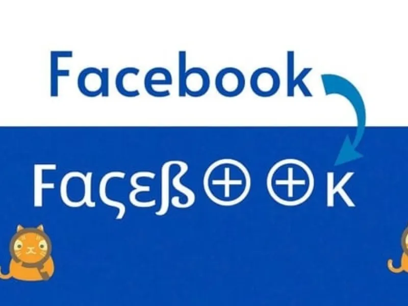 đổi font chữ facebook