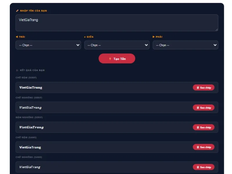 đổi font chữ facebook