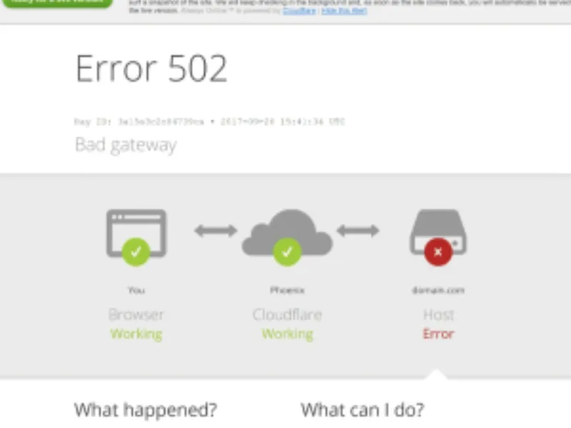 lỗi 502 Bad Gateway là gì